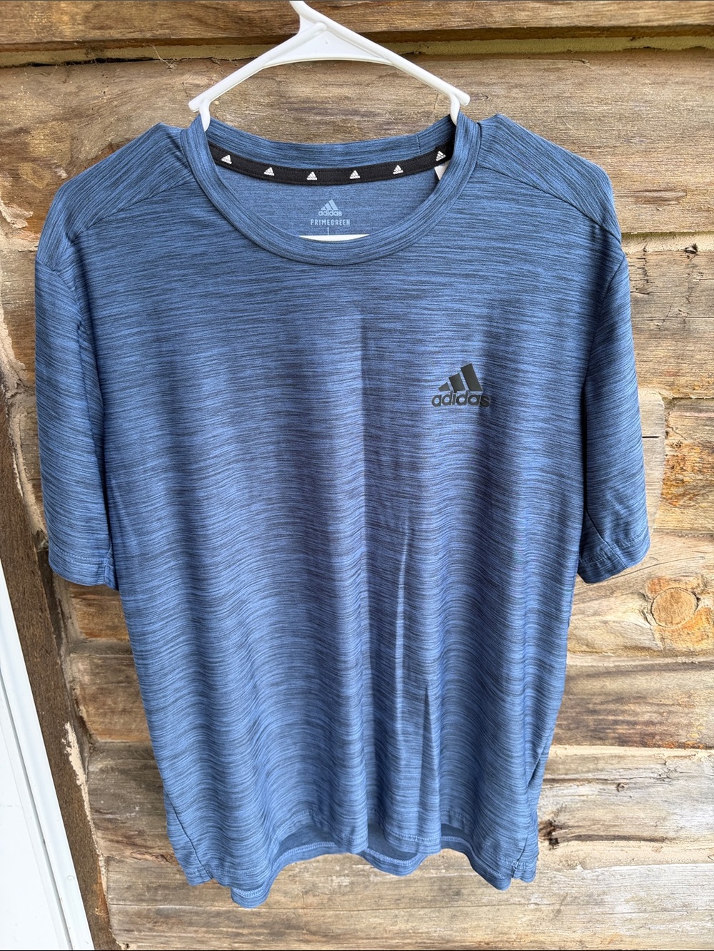 adidas Men’s Heather Blue Short-Sleeve Performance Tee